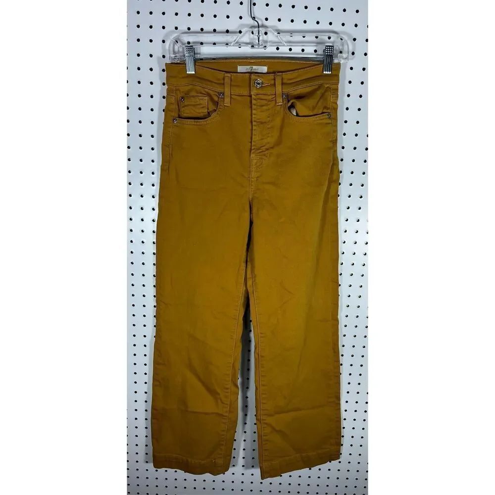 7 For all Mankind cropped straight jeans
